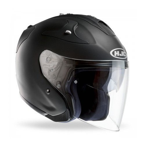 Hjc FG-JET nero opaco casco casque helmet jet moto 
