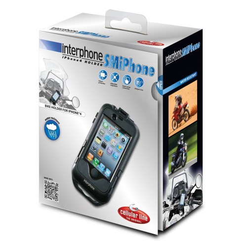 Smiphone4 custodia manubrio moto Cellularline Apple iphone 4