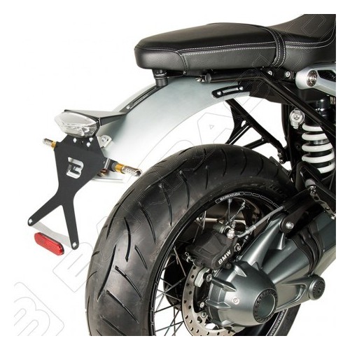 Barracuda Bmw R nineT moto portatarga regolabile classic con parafango