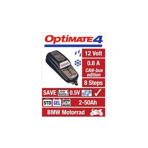Tecmate Optimate 4 can bus caricatore mantenitore batterie moto scooter Atv