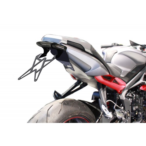 Mad Doctor's portatarga Triumph Street Triple 2013-2014 fanale e frecce