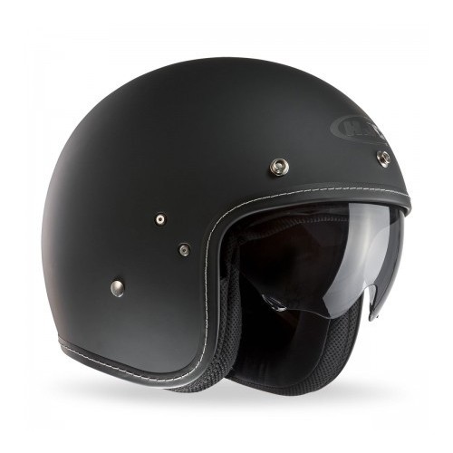 Hjc FG-70s casco casque jet vintage nero opaco in Kevlar e fibra di vetro