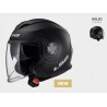 LS2 OF570 casco jet Verso helmet casque nero opaco