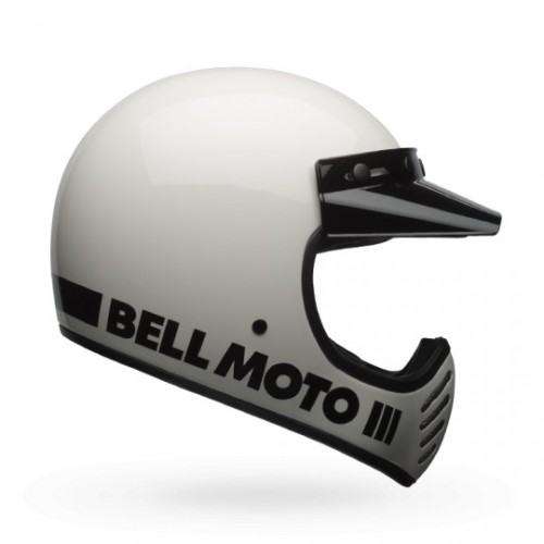 Bell Moto 3 solid bianco integrale Cross casque helmet