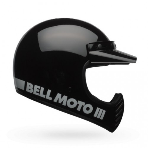 Bell Moto 3 solid nero lucido integrale Cross casque helmet