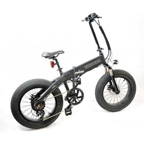 GPbike Enduro bici elettrica Fat bike pieghevole nera opaca 36v 250w