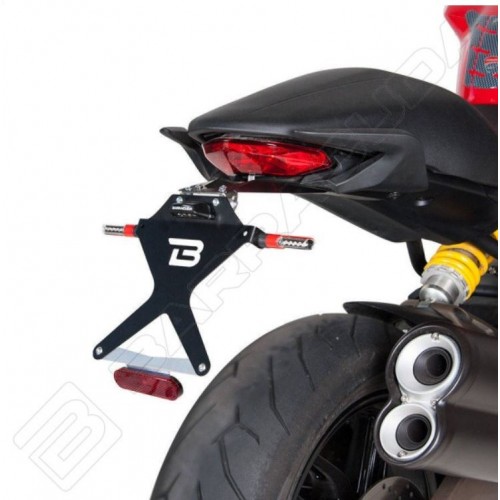 Barracuda Ducati Monster 821 e 1200 moto portatarga regolabile