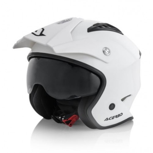 Acerbis casco Aria jet bianco lucido trial helmet casque