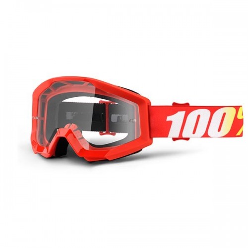 100% occhiale moto maschera Strata Furnace lente trasparente