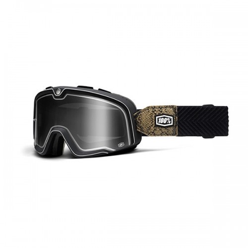 100% occhiale moto maschera Barstow Snake River lente fumè