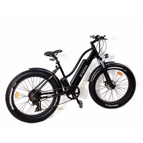 GPbike Strada bici elettrica Fat bike 26x4.0 nera opaca 48v 250w