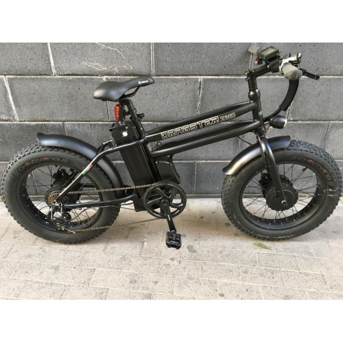 GPbike Cross bici elettrica Fat bike pieghevole nera opaca 36v 250w