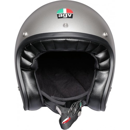 Agv casco X70 vintage helmet casque jet moto silver opaco