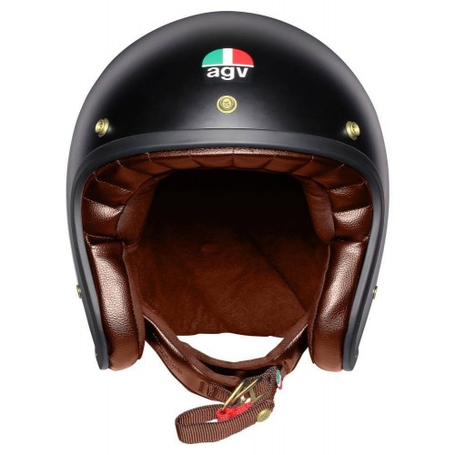 Agv casco X70 vintage helmet casque jet moto black gold matt