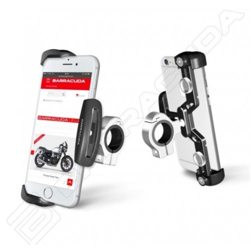 Barracuda supporto manubrio telefono smartphone moto in alluminio