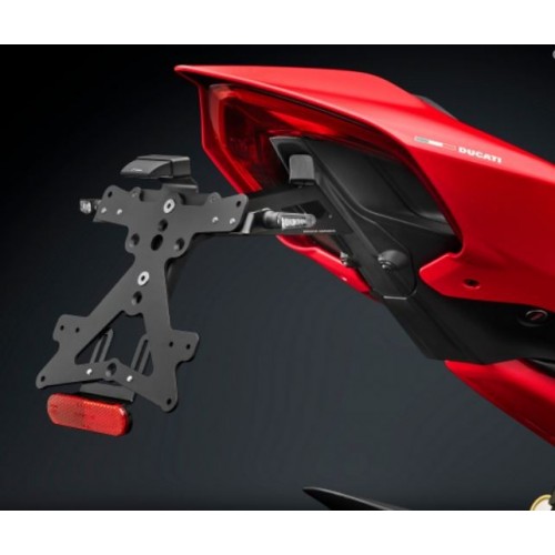 Rizoma porta targa Ducati V4 + luce targa e catadriotto