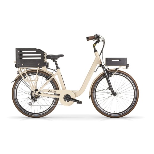 Bicicletta elettrica MBM 26 Pulse 36v 250w beige crema