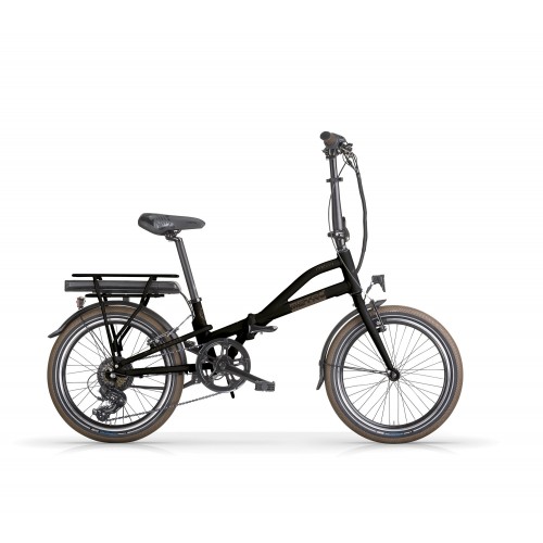 Bicicletta elettrica MBM 20 metro 36v 250w nero opaco folding