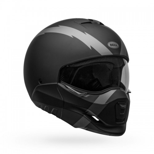Bell Moto casco integrale jet Broozer Arc nero opaco silver