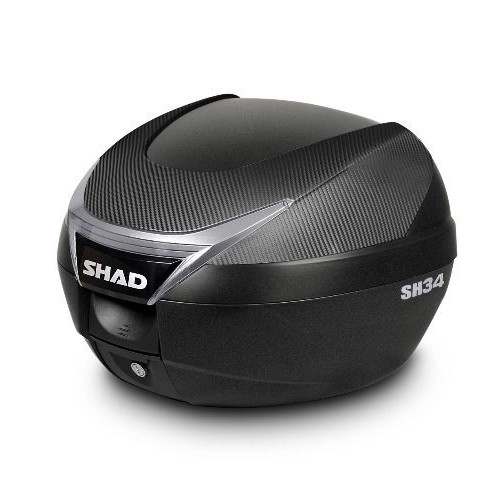 Shad bauletto SH34 nero moto e scooter litri 34 con piastra universale
