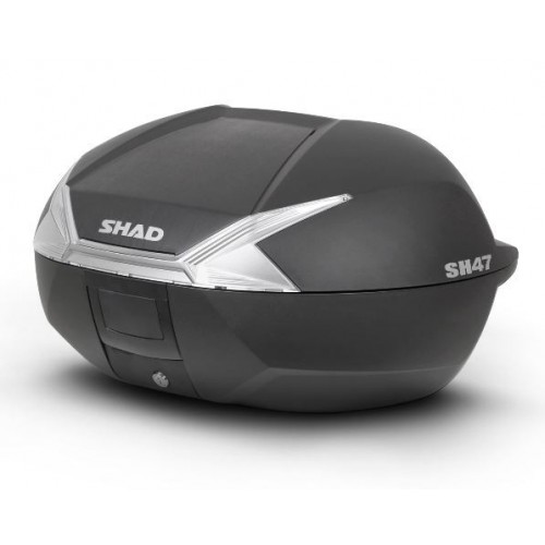 Shad bauletto SH47 nero moto e scooter litri 47 con piastra universale