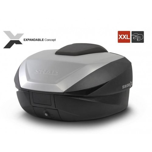 Shad bauletto valigia SH58 nero moto scooter litri 58 espandibile