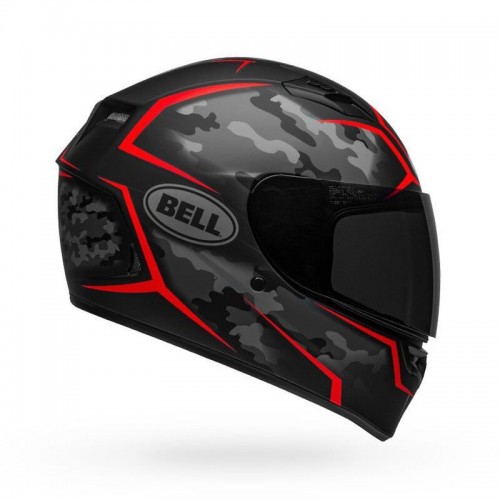 Bell Qualifier Stealth camo nero-rosso opaco casco integrale