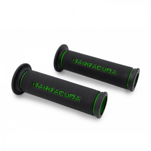 Barracuda coppia manopole basic racing grips nero-rossa