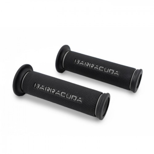Barracuda coppia manopole basic racing grips nero-rossa