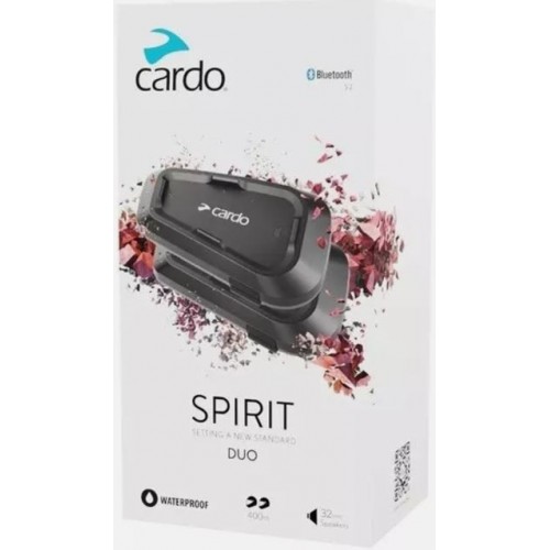 Cardo Spirit interfono bluetooth casco moto confezione doppia