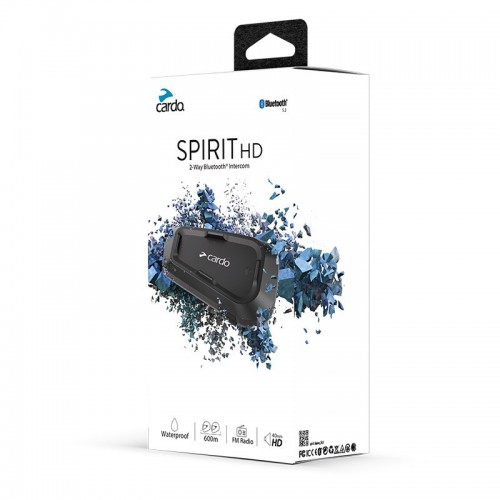 Cardo Spirit interfono bluetooth casco moto confezione singola
