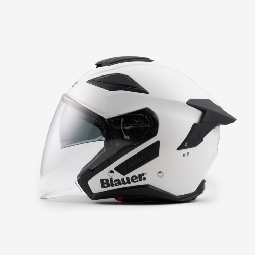 Blauer casco jet moto JJ-01 bianco lucido