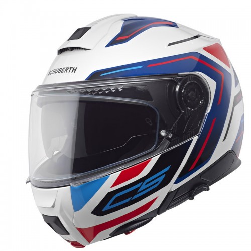 C5 Omega Schuberth casco modulare bianco E22-06