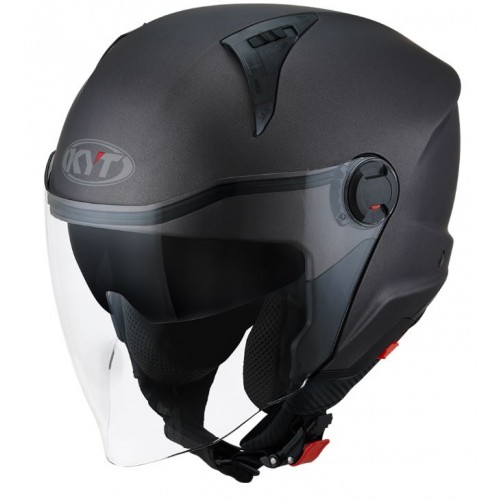 KYT D-City titanio opaco casco jet moto E22-06