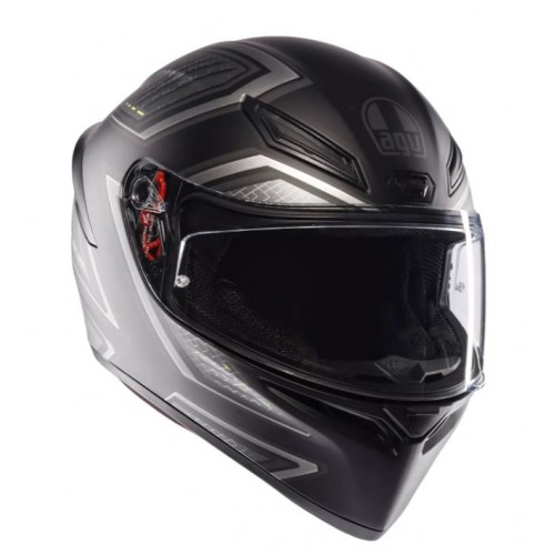 K1-S Agv Sling matt black-grey casco moto integrale E22-06