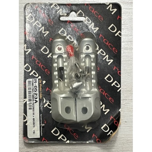 DPM Yamaha FZ6 XJ6 coppia pedane argento