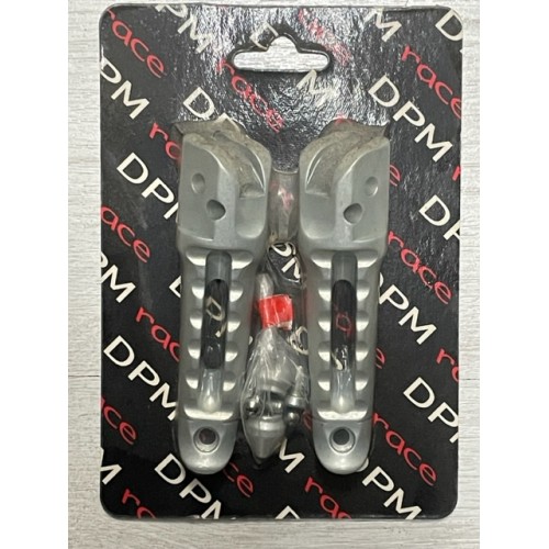 DPM Ducati Monster 600-900 coppia pedane argento