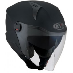 KYT D-City nero opaco casco jet moto E22-06