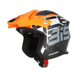 Acerbis casco jet aria trial ece 22-06 arancio fluo-nero
