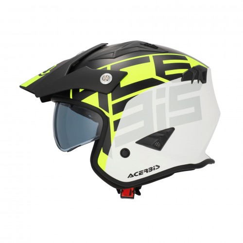 Acerbis casco jet aria trial ece 22-06 arancio fluo-nero