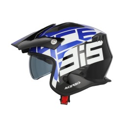 Acerbis casco jet aria trial ece 22-06 nero-blu