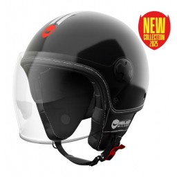 Veloce black is black Helmo Milano casco jet E22-06