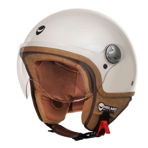 Vapensiero bianco Helmo Milano casco jet E22-06
