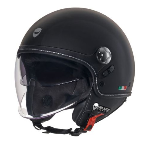 Eos nero lucido Helmo Milano casco jet E22-06