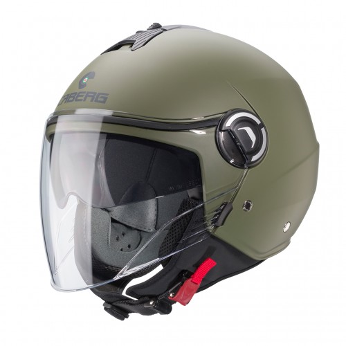 Caberg casco jet Riviera V4x verde militare opaco E22-06