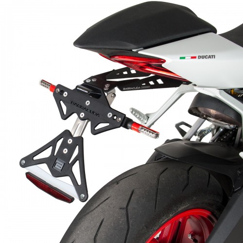 Barracuda Ducati Panigale 899 1299 moto portatarga regolabile 